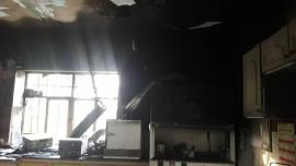 آتش سوزی در مرکز بهداشت و درمان بردخون خسارت جانی نداشت+عکس