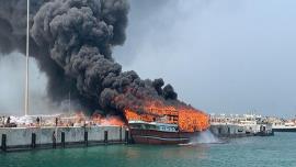 غرق شدن لنج تجاری در آبهای خلیج فارس/ یک ملوان فوت کرد