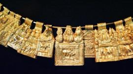 گردنبند طلای سراپیس با بیش از 480 گرم وزن+عکس