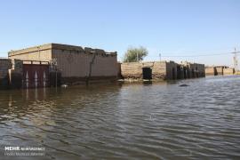 تصاویر/ روستاهای سوسنگرد در محاصره سیلاب