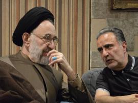 تصاویری از خاتمی در منزل مصطفی تاجزاده