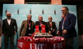 کیک تولد ۱۲۰ سالگی سینما در ایران بریده شد +عکس