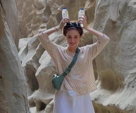 بازیگر خانم با پیام محیط زیستی!