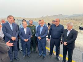 پیچ های حادثه خیز جاشک محور ارتباطی بوشهر - کنگان حذف شد