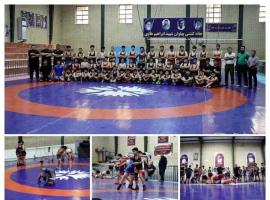 تمرین مشترک کشتی‌گیران خورموج و برازجان برگزار شد