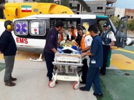بالگرد اورژانس هوایی بوشهر برای نجات دو جوان به پرواز در آمد