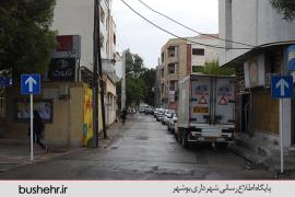  دو گذر در خیابان سنگی بوشهر یک طرفه شد+عکس