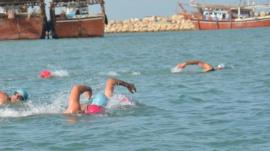 مسابقات شنای آزاد پلیس کشور در بوشهر برگزار شد