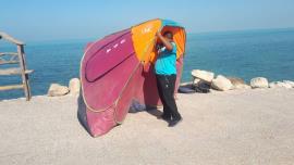 نصب هر گونه چادر در پارک‌ها، بوستان ها و ساحل بوشهر ممنوع است+عکس