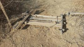 تله‌هایی ایجاد شده برای زنده گیری هوبره در دشت های استان تخریب شد