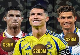 عکس/ کریستیانو رونالدو چگونه به 200 میلیون دلار در سال رسید
