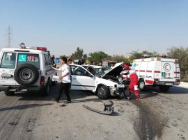 یک کشته و 3 مصدوم در سانحه رانندگی در ورودی کنارتخته به بوشهر