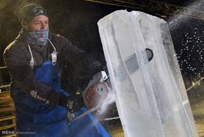 تصاویر/مجسمه های یخی در اسکاتلند