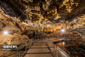 غار علیصدر؛ معروف‌ترین غار آبی ایران