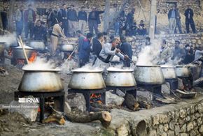 پخت کشکک در روستای رزاب