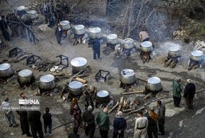 پخت کشکک در روستای رزاب